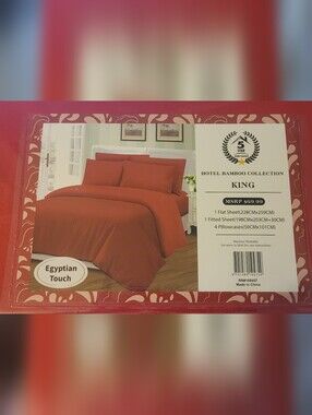 Home Collection King Bed Sheet Set - Red